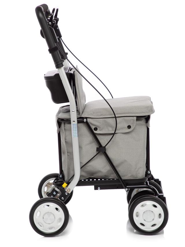 Produktbild von Rollator "Carry move" mit Einkaufstasche und Sitz, faltbar, 29 l