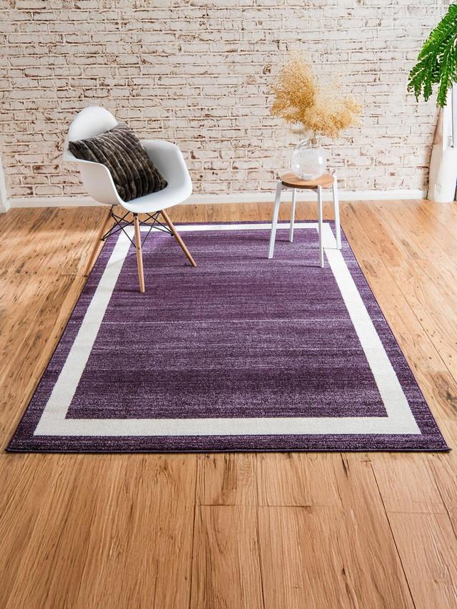 Produktbild von Teppich "Klassik Rahmen" einfarbig, 65 x 90 cm