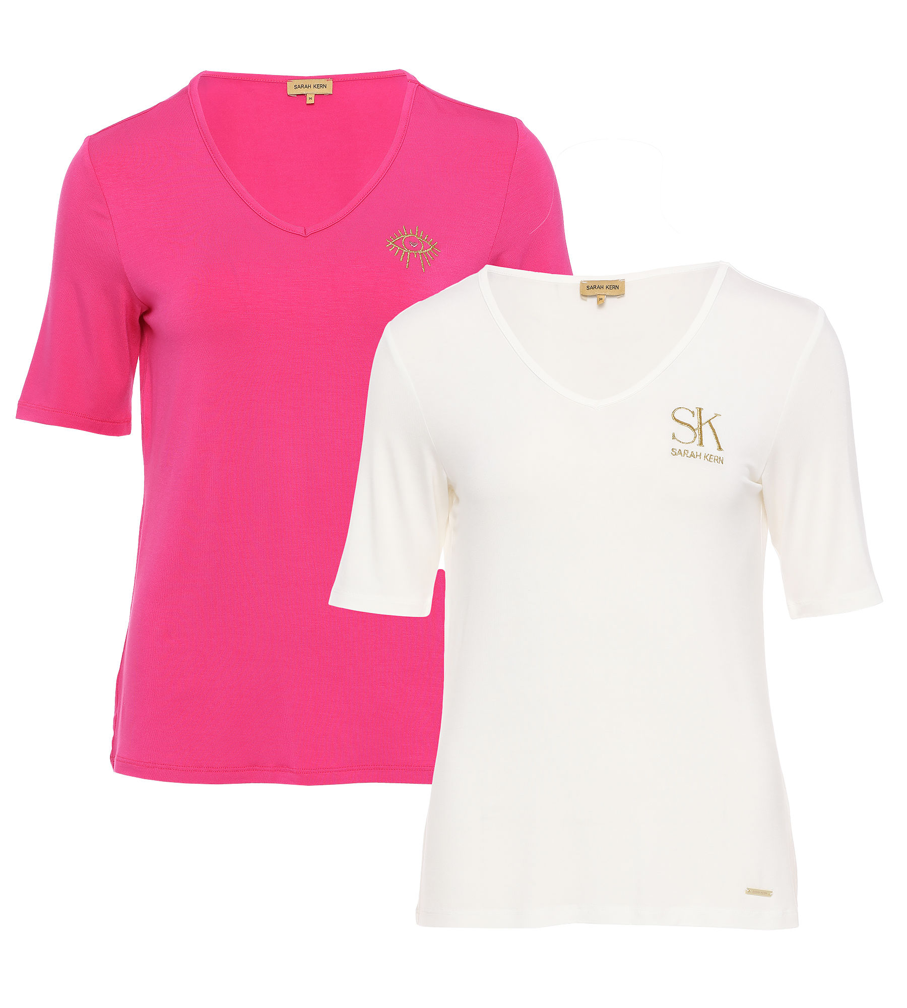 Sarah Kern Signature Shirt 2.0  38 weiß-pink
