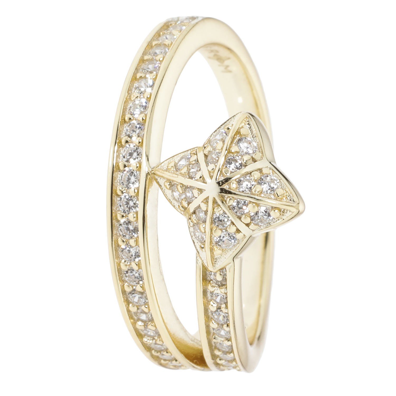 Cocktail Ring Stern Design Silber 925 Poliert Ringe Ralph Morgenstern Marken