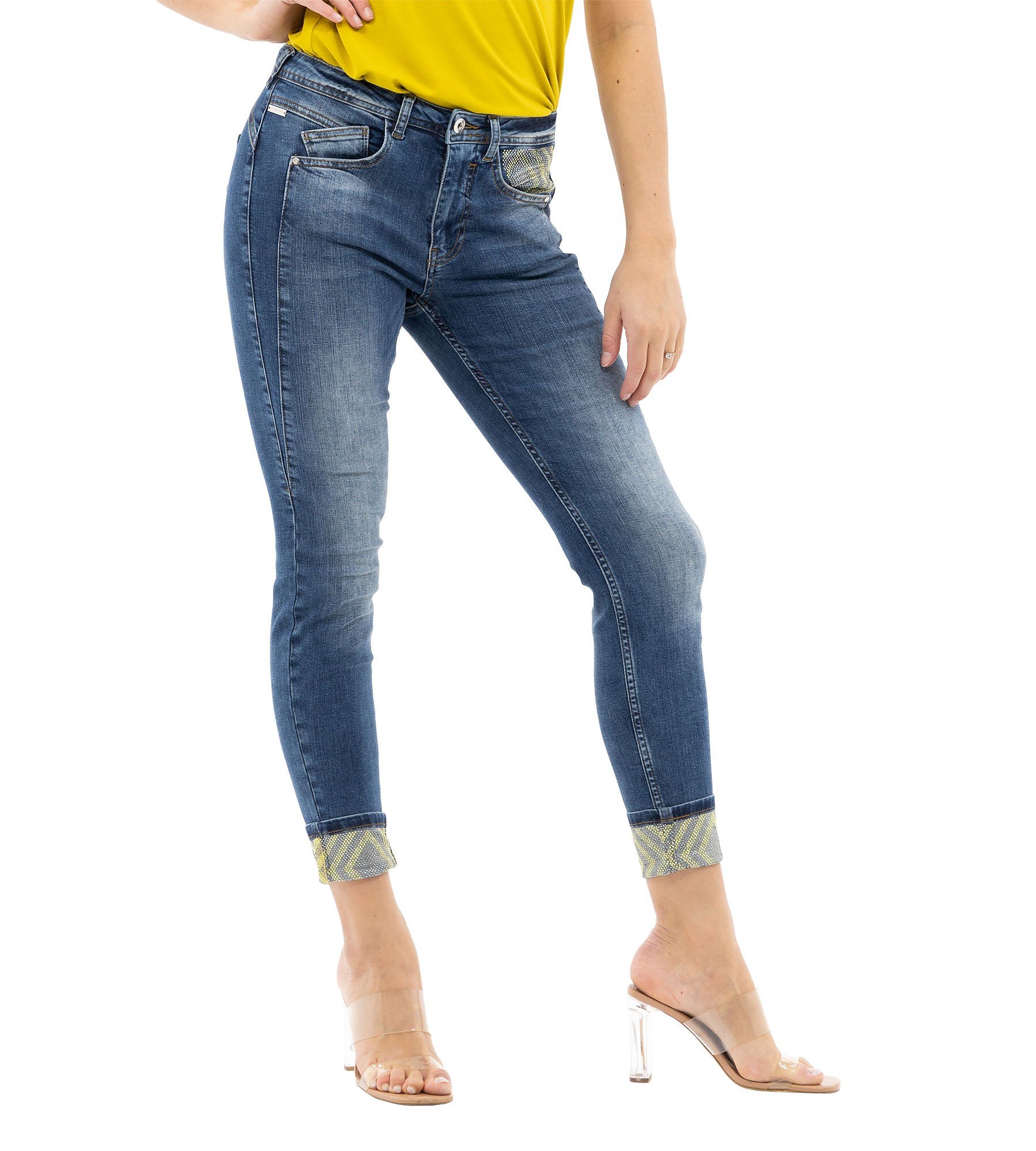 Jeans Mit Kristallbesatz Die Aktuelle Kollektion Fashion Sarah Kern Marken