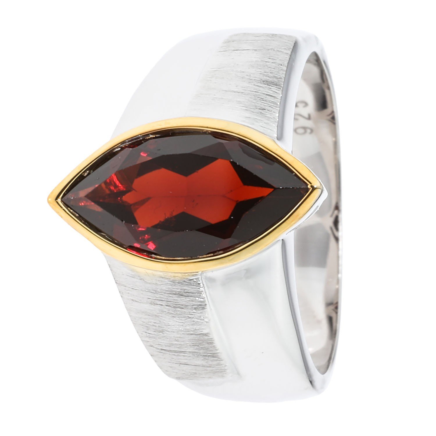 Granat Ring Bicolor 