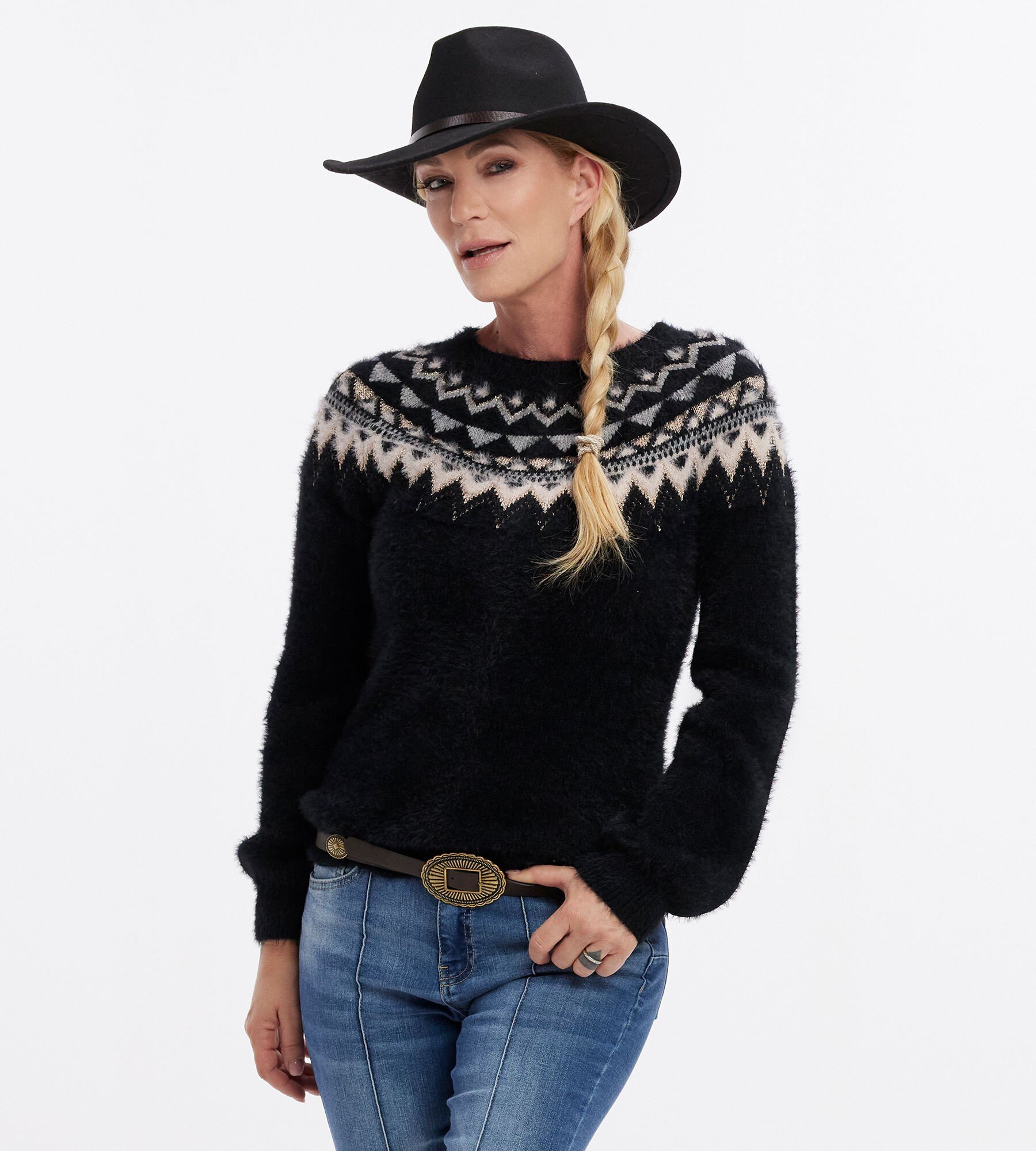 Norweger pulli schwarz
