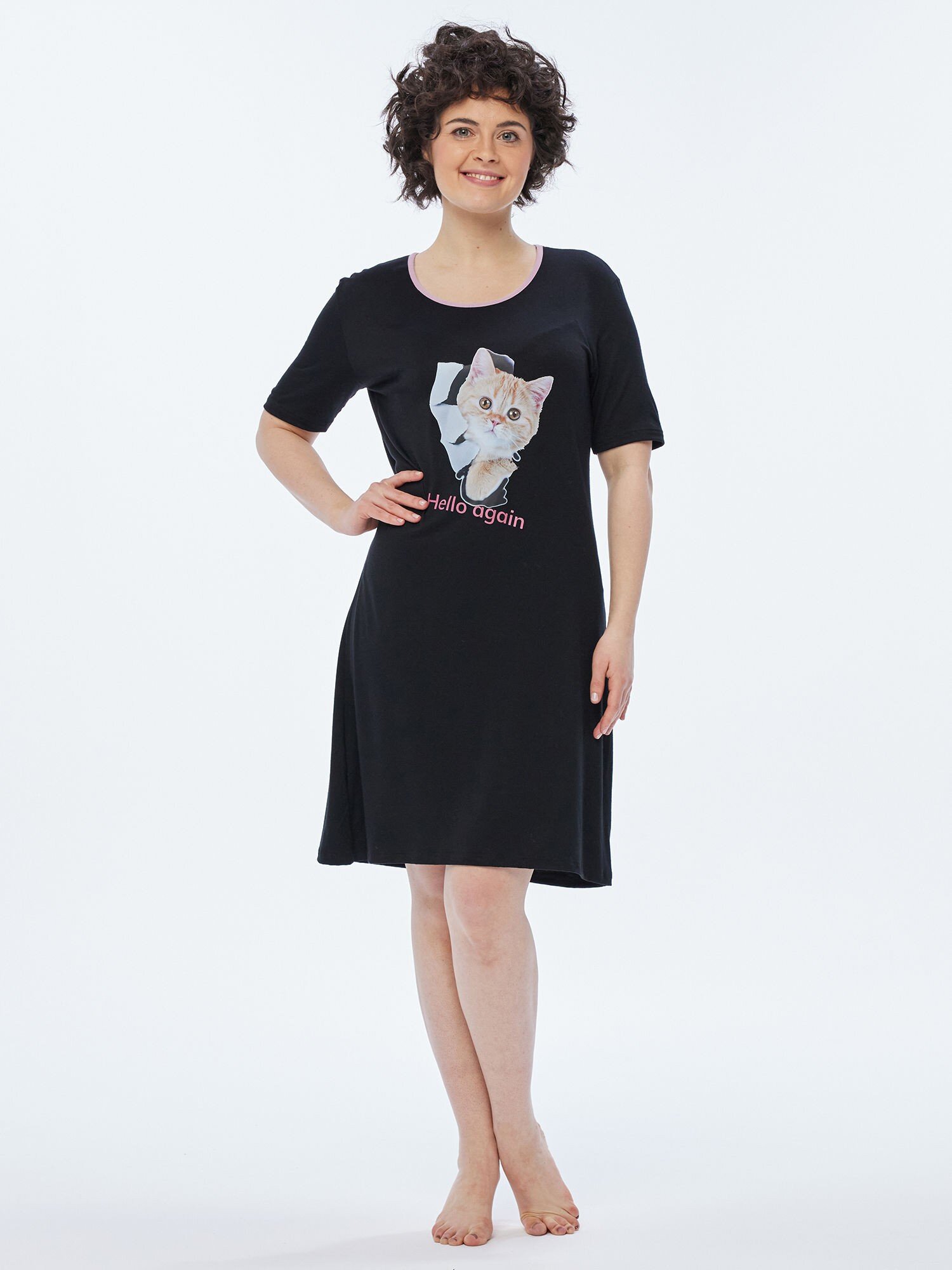 Sleepshirt Hello Again - DREAMS - MONACO blue - Marken