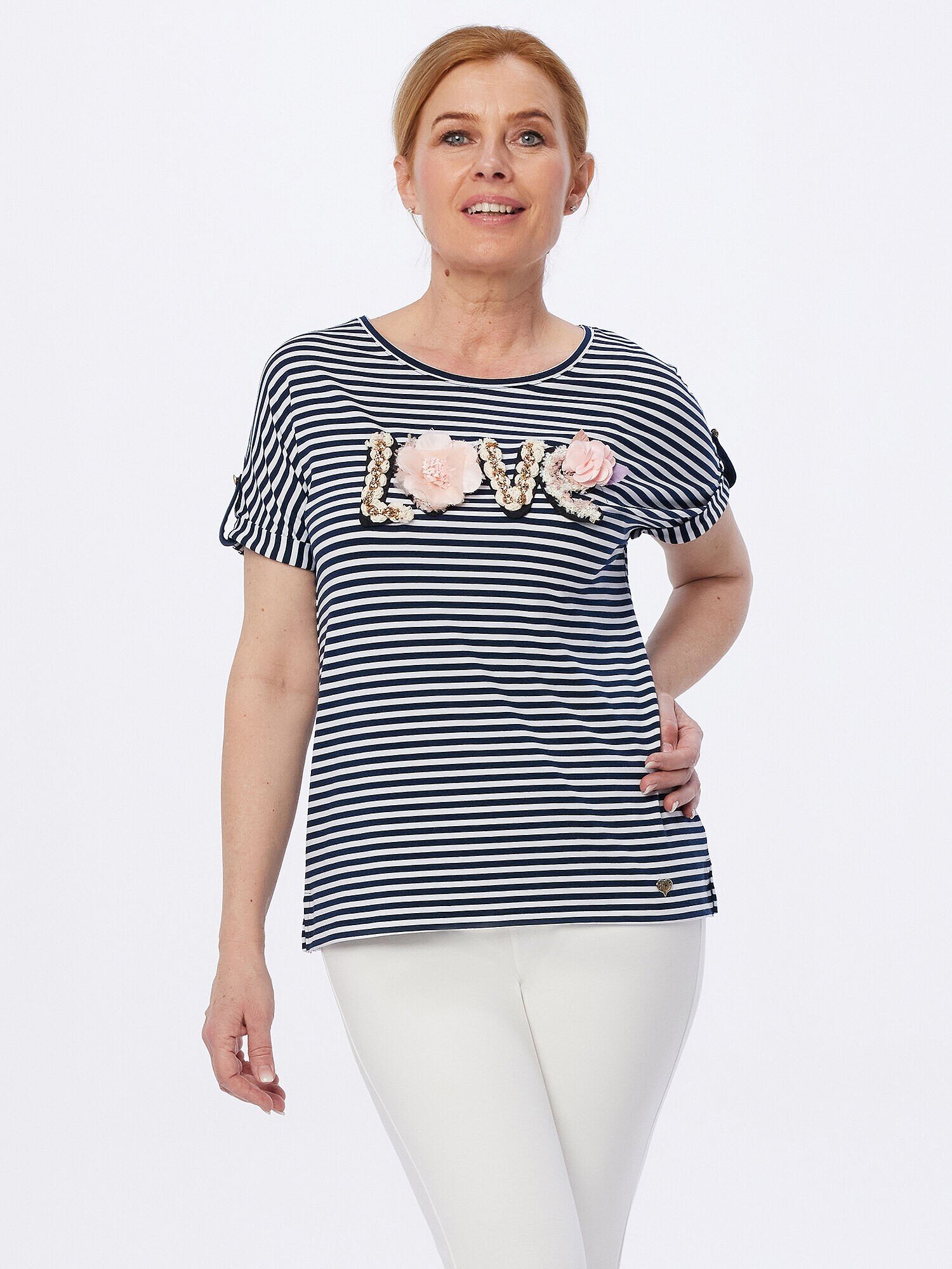 Ringelshirt LOVE - MONACO blue WEEKEND - MONACO blue - Marken
