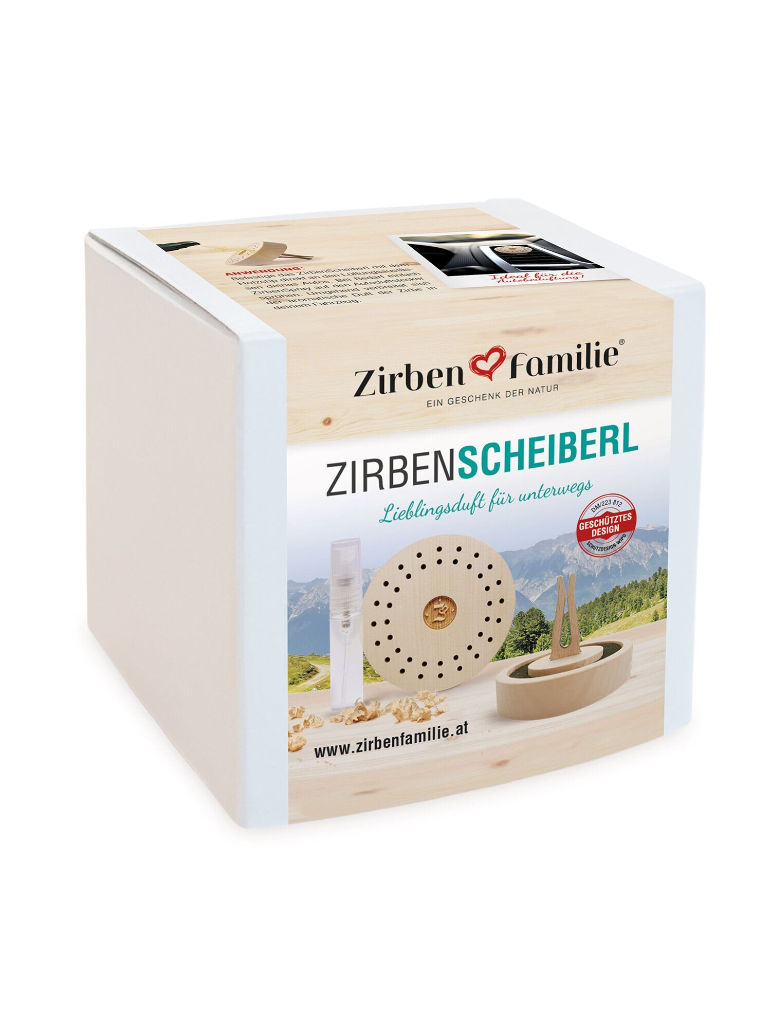 ZirbenScheiberl Autoduft - Zirbenfamilie - Marken