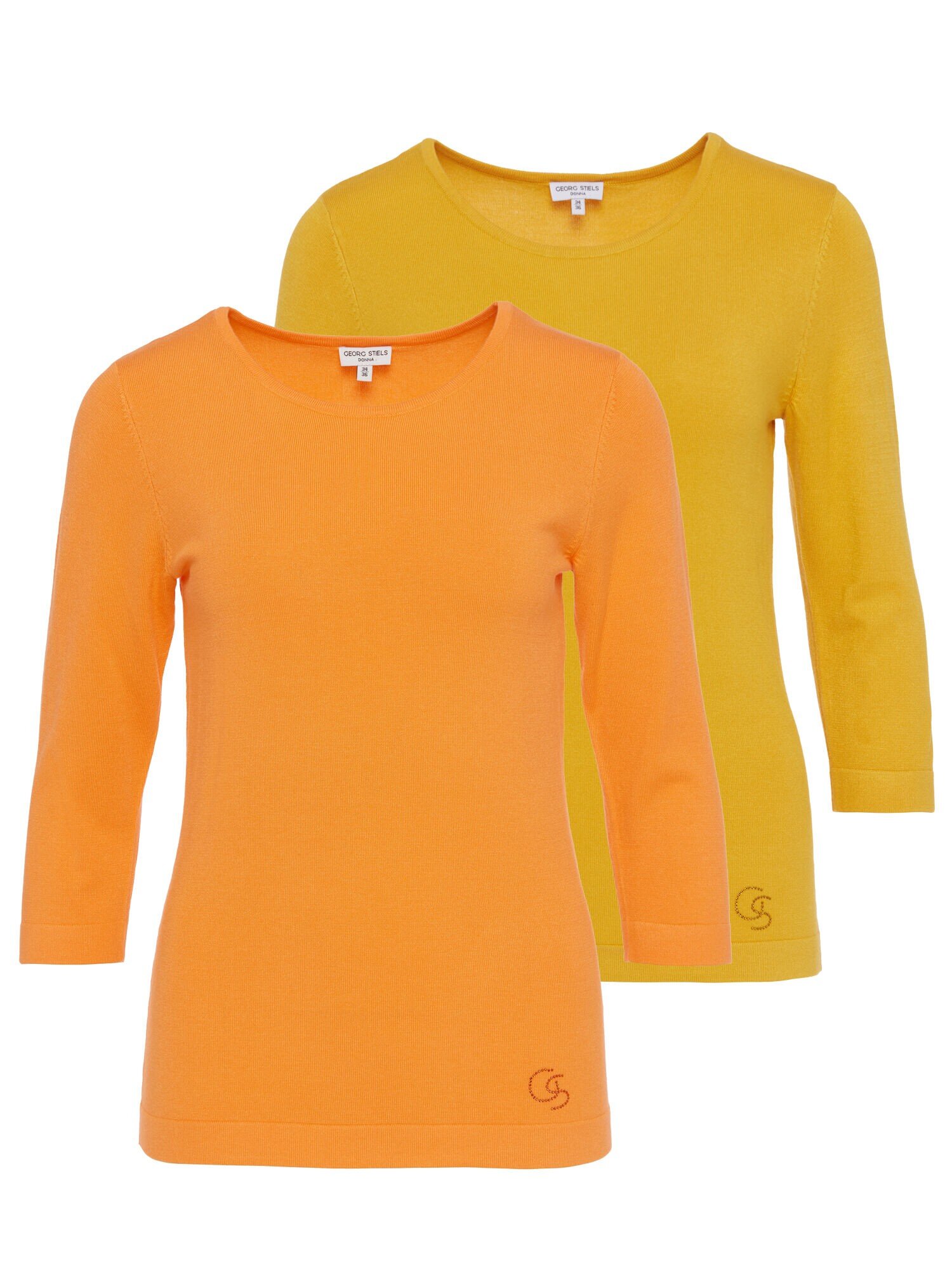 3/4-Arm Pullover mit Struktur