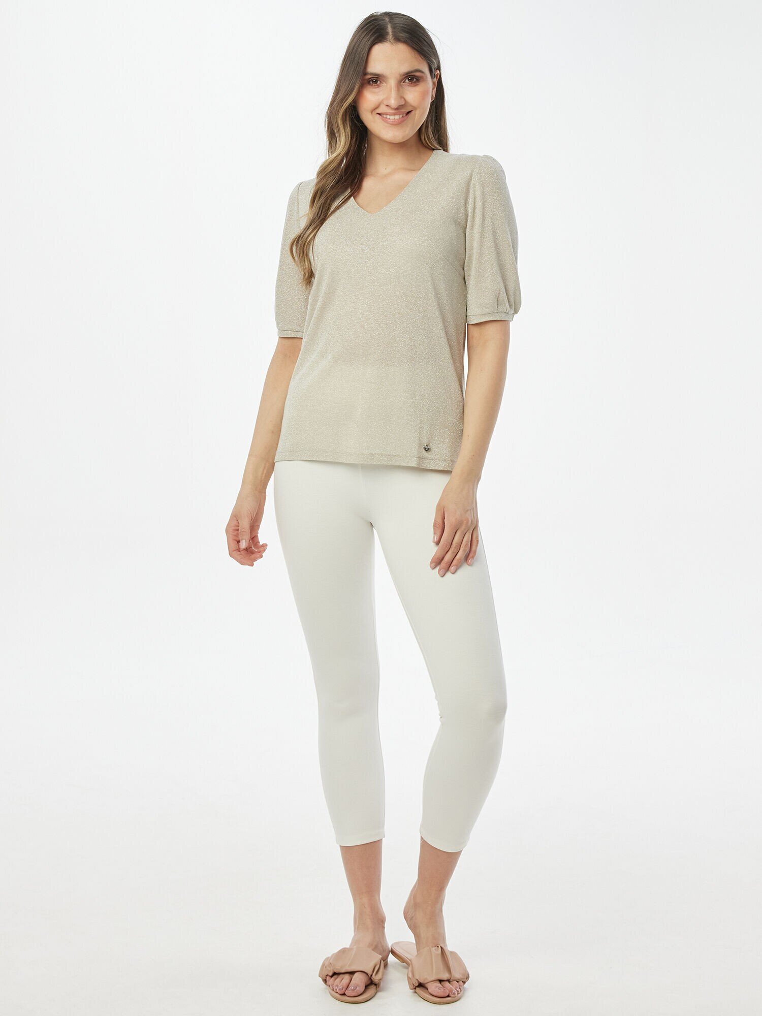 Pullover Lurex mit Puffärmeln - Die neue F/S Kollektion - Fashion 