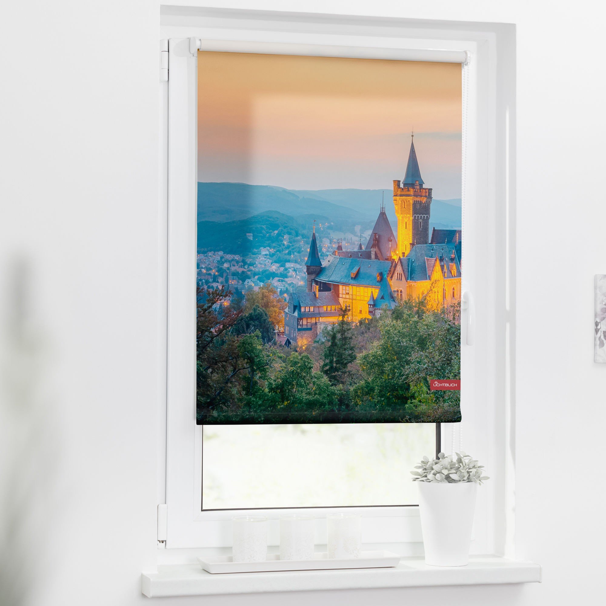 Aoa Reg Rollo Mit Motiv Fenster Mit Strandblick Amazon De Kamera