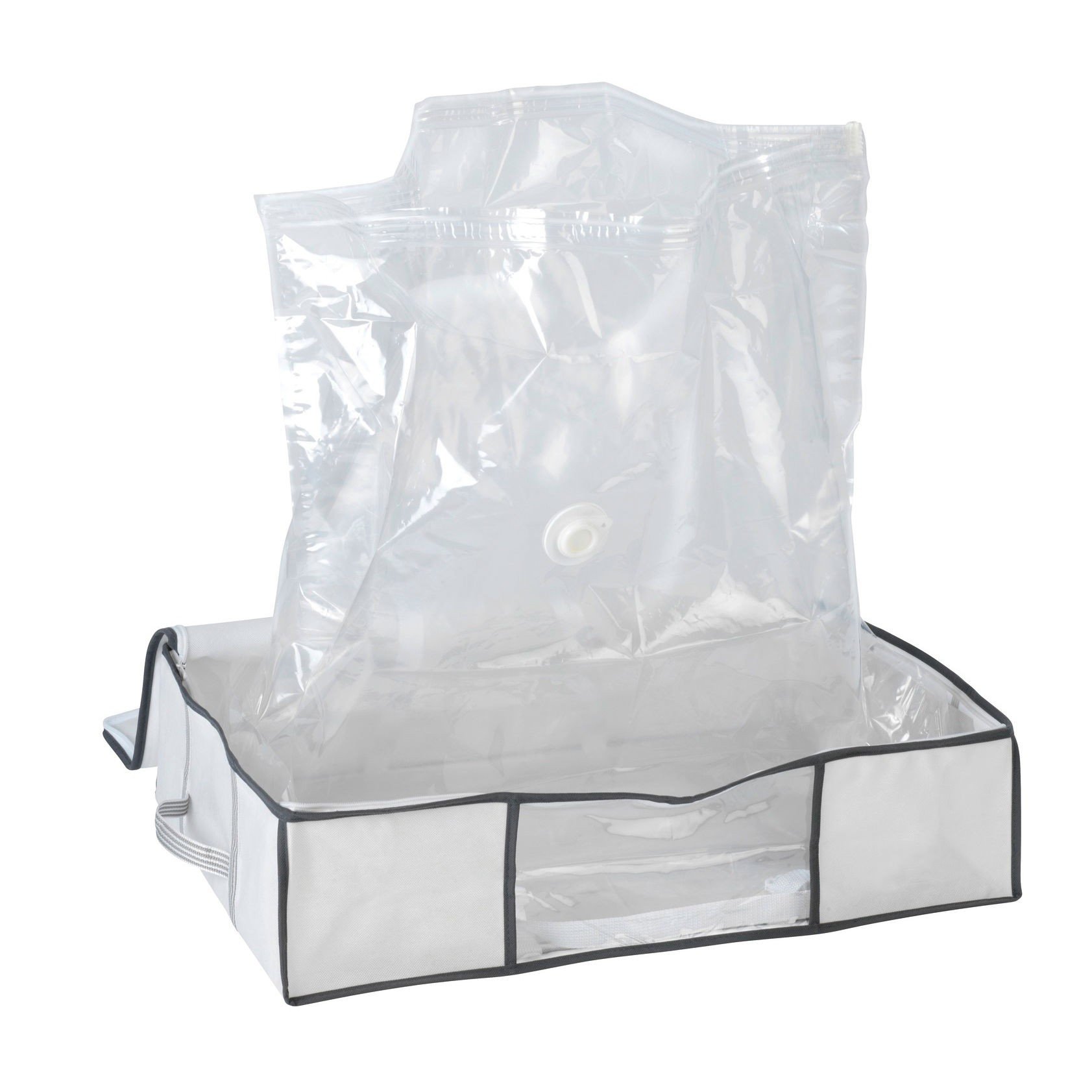 WENKO 7450023100 Sistema riponimento Vacuum Soft Box sotto letto, Polipropilenica, 105 x 15 x 45