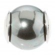 Perlen-Gleiter, Muschelkernperle, ca. Ø 12 mm, Silber 925 poliert