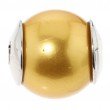 Perlen-Gleiter, Muschelkernperle, ca. Ø 12 mm, Silber 925 poliert