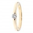 Brillant-Ring, 0,25 ct., SI, Top Wesselton, Gold 375