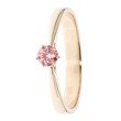 Brillant-Ring, Pink, SI, Zertifikat, Gold 375