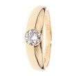 Band-Ring, Brillant, 0,50 ct., SI, Gold 585