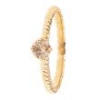 Brillant-Ring, champagnerfarben, 0,33 ct. Gold 375