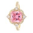 Entourage-Ring "Pink-Desire", Zirkonia, Silber 925, vergoldet