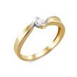 Croisé-Ring, Brillant, Gold 375 poliert