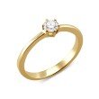 Brillant-Ring, 0,25 ct., feines Weiß, SI, Gold 585