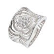 Ring "Brilliant Rose", Zirkonia, Silber 925 rhodiniert