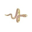Schlangen-Ring "Sneaky Snake", Zirkonia, vergoldet