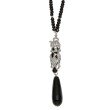 Collier "Panthers Paradise", Black Spinell, Onyx und Zirkonia