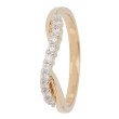 Croisé-Ring, Brillanten, Gelbgold 585