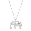 Anhänger & Kette "Majestic Elephant", Diamant, Silber 925
