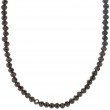 Black Spinell Collier, Silber 925 rhodiniert, 45 cm