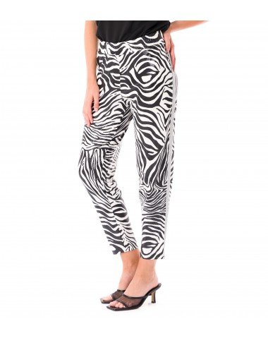 Druckhose Zebra Satinlederoptik