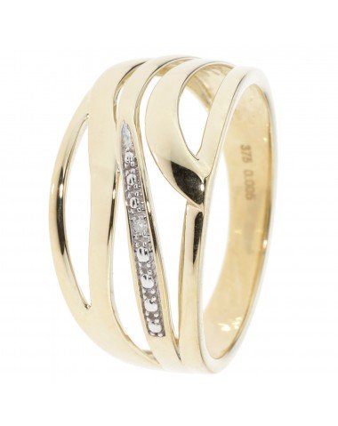 Ring, Filigran-Design, Gold 375 poliert