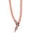Schlangen-Collier "Happy Snake", Länge ca. 85 cm - rosévergoldet