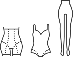 Für den Eis am Stiel-Typ eignen sich Shaping-Panties mit hoher Taille, Bodies und Strumpfhosen mit hoher Taille.