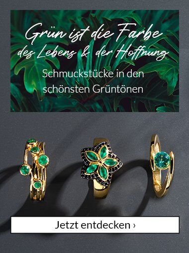 Grüne Schmuckstücke - modern & elegant