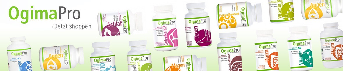 Banner mit Ogima Pro Produkten und Dr. Herbert Plum